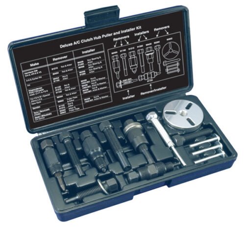 A/C Clutch Hub Puller/Installer Kit in a black case