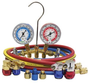 R1234yf/R134a Brass Manifold Gauge Set