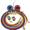 R12/R134a Deluxe Dual Brass A/C Manifold Gauge Set