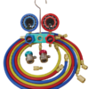 R12/R134a Deluxe Dual Aluminum A/C Manifold Gauge Set