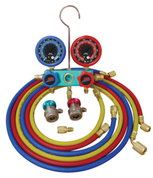 R12/R134a Deluxe Dual Aluminum A/C Manifold Gauge Set