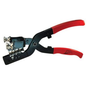 Tube bending tool with red handle
