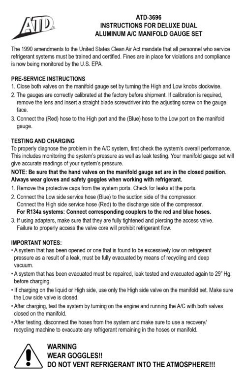 ATD-3696 instruction manual