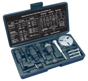 ATD Tools ATD-3630 Deluxe A/C Clutch Hub Puller Installer Kit — full kit
