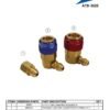 ATD Tools ATD-3525 R12 to R134a Coupler Conversion Kit — components
