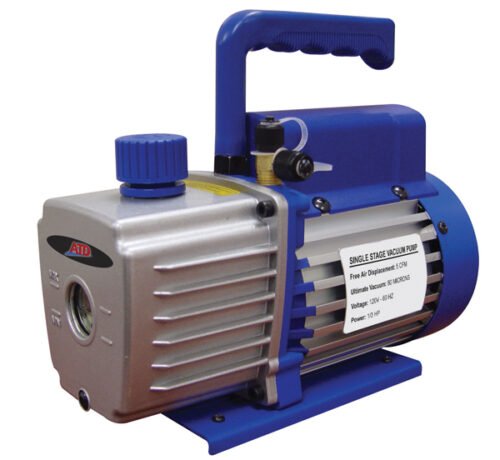 atd-tools-vacuum-pump-5-cfm-atd-3456-front ATD Tools ATD-3456 5 CFM Single-Stage Vacuum Pump — front view