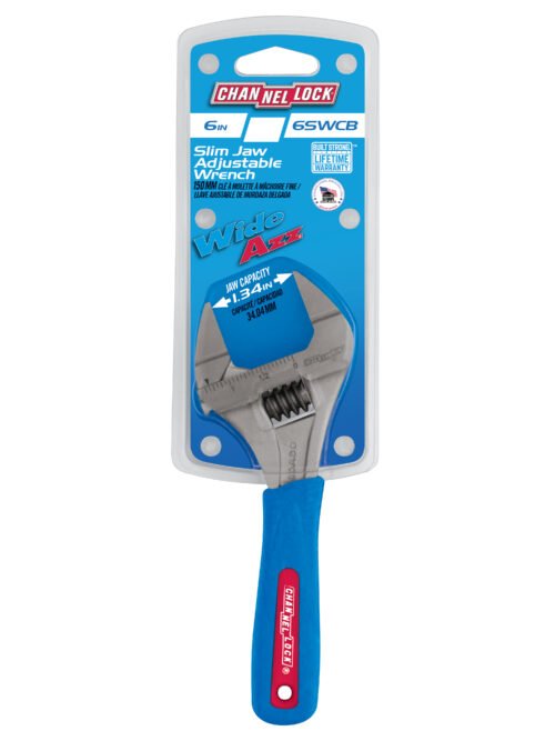 Channellock 6SWCB - 6-inch CODE BLUE® WideAzz® Slim Jaw Adjustable Wrench