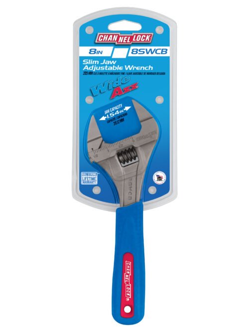Channellock 8SWCB - 8-inch CODE BLUE® WideAzz® Slim Jaw Adjustable Wrench