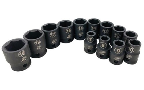 ATD-2301 - 13 Pc. 3/8" Drive 6 Point Metric Standard Impact Socket Set