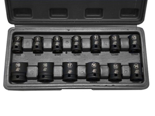 ATD-2301 - 13 Pc. 3/8" Drive 6 Point Metric Standard Impact Socket Set