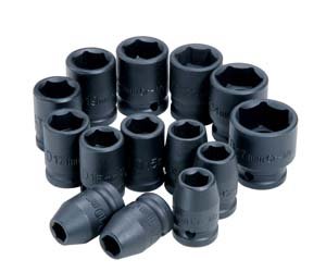 ATD-4106 - 14 Pc. 1/2" Drive 6 Point Metric Standard Impact Socket Set