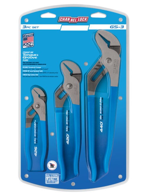 GS-3_P Channellock GS-3 - 3pc Tongue & Groove Pliers Set