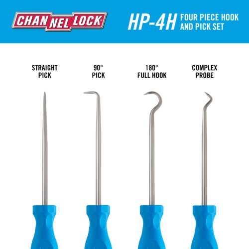 Channellock HP-4H - 4pc Precision Hook & Pick Set
