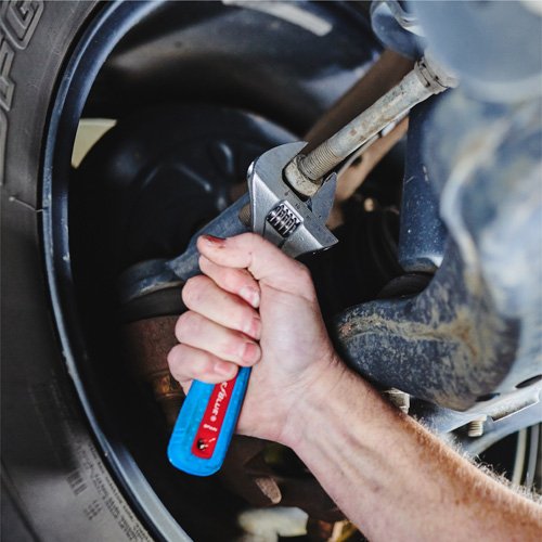 Channellock 8" Adj Wrench, WIDEAZZ®, Chrome, CODE BLUE® 8WCB — adjustable nut bolt fastener work