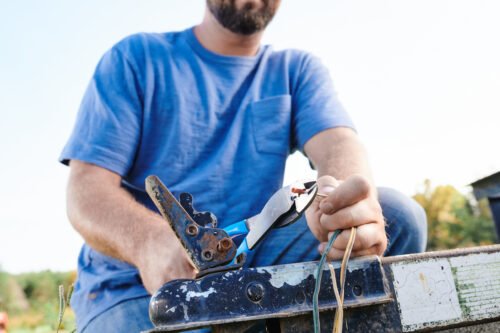 Channellock Crimping Pliers 909 — electrical terminal crimping wire cutting