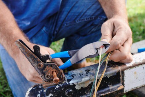 Channellock Crimping Pliers 909 — electrical terminal crimping wire cutting
