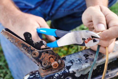 Channellock Crimping Pliers 909 — electrical terminal crimping wire cutting