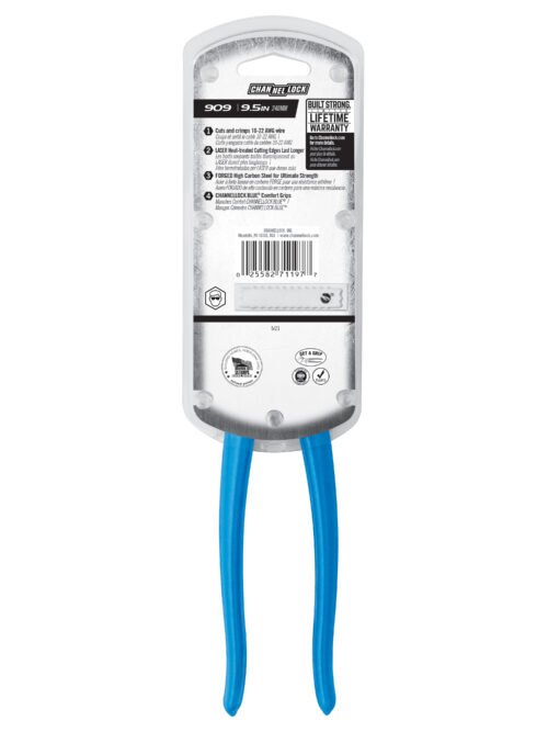 Channellock Crimping Pliers 909 — electrical terminal crimping wire cutting