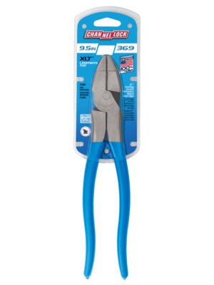 Channellock 9.5" HL Linemens Plier, XLT™, Round Nose 369 — electrical wire twisting cutting gripping