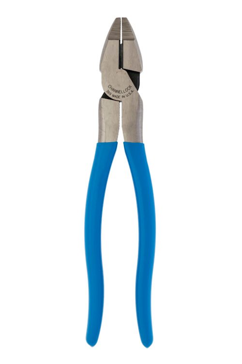 Channellock 9.5" HL Linemens Plier, XLT™, Round Nose 369 — electrical wire twisting cutting gripping