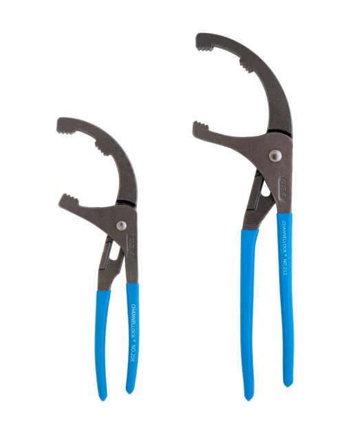 Channellock 2pc Oil Filter/PVC Plier Set, 9", 12" OF-2 — Front View Channellock Oil Filter PVC Plier Set OF-2 — oil filter PVC pipe gripping service