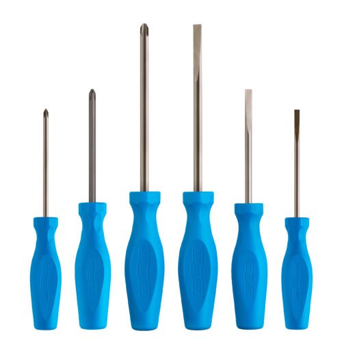 Channellock SD-6H 6pc Standard Screwdriver Set with acetate handles and vapor-blasted tips