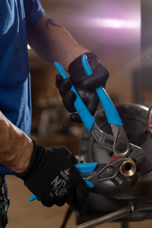 Channellock Tongue and Groove Pliers 440X — gripping pipe fittings plumbing repairs