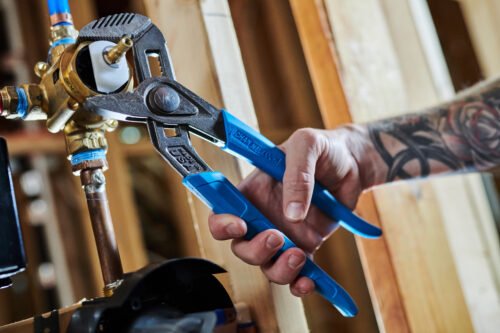 Channellock Tongue and Groove Pliers 440X — gripping pipe fittings plumbing repairs