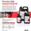 Robinair Premium High Vacuum Pump Oil, Gallon Bottle (case of 4) — 13204