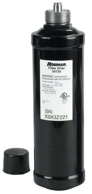 Robinair Refrigerant Filter 34724 — AC refrigerant service coupler connection