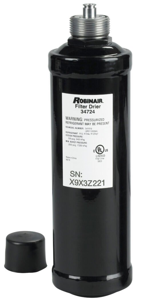 Robinair Refrigerant Filter 34724 — AC refrigerant service coupler connection