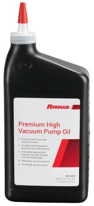 Robinair Vacuum Pump Oil 13203-1 — AC system vacuum pump lubrication