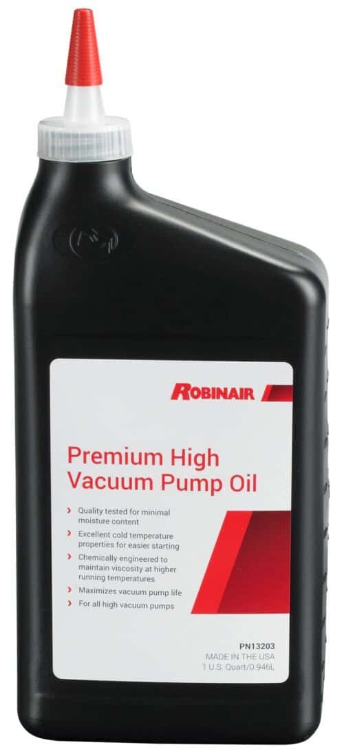 Robinair Vacuum Pump Oil 13203-1 — AC system vacuum pump lubrication