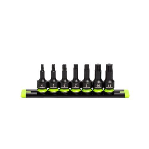 Gripedge IHBM7S RPT Impact Hex Driver Set - 7-Pc 3/8" Drive Short Metric — front view