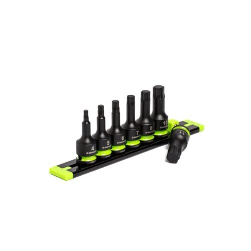 Gripedge IHBM7S RPT Impact Hex Driver Set - 7-Pc 3/8" Drive Short Metric — front profile view