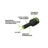 Gripedge IHBS7S RPT Impact Hex Driver Set 7-Pc 3/8" Drive Short SAE — RPT® hex tip profile and 3/8" drive shank feature detail