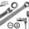 ATD Tools 10 Pc. Metric Ratcheting Flexible Head Extra Long Wrench Set ATD-6510 — metric fastener access tight spaces
