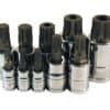 ATD Tools ATD-13782 10 Pc. Triple Square Spline Bit Socket Set — M4–M18 spline tip profile and drive recess detail